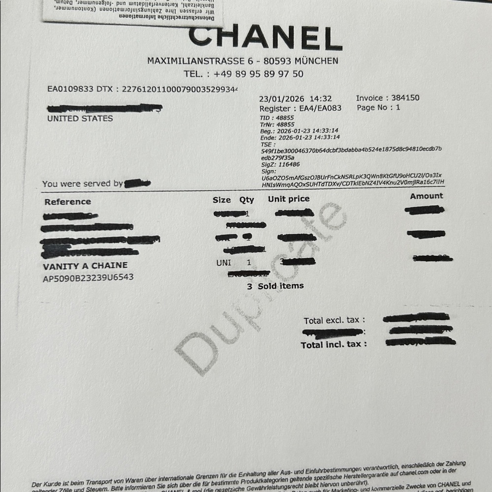 CHANEL (26P) Slim Vanity with Chain Caviar Leather fits Large IPhone - Picture 16 of 16